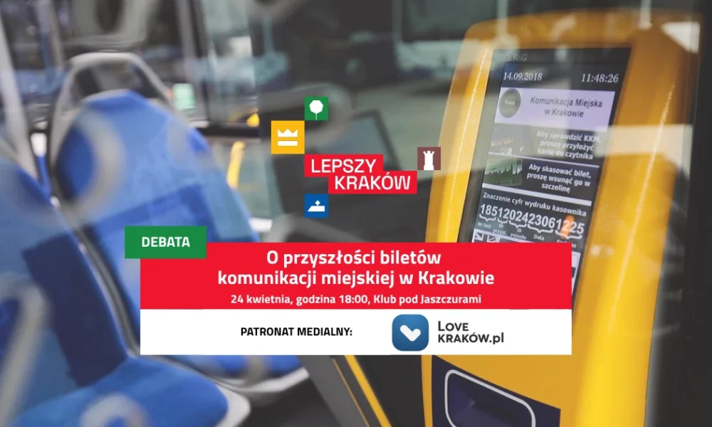 O przyszłości biletów komunikacji miejskiej w Krakowie. Wideorelacja z debaty
